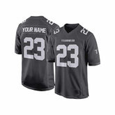 Custom Black-Grey Authentic Football Jersey